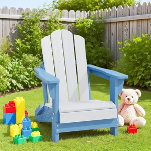 Hyleory Kids' Outdoor Adirondack Chair - Durable HDPE Kids' Patio Chair - 1 of 4