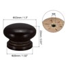 Unique Bargains Round Wood Drawer Cabinets Knobs and Pulls with Screws 12 Pcs - 2 of 4
