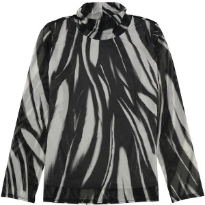 Alfani Womens Zebra Pullover Blouse - 1 of 2