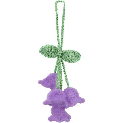 TruAIR Knitted Lily Car Mirror Pendant Ð Handmade Rearview Decoration