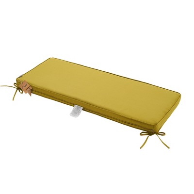 Indoor/Outdoor Bench Cushion,Double Piping Porch Swing Cushion with Ties,45"x18"x3",Removable All Weather Cushion for Patio Furniture