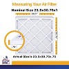 Filter King 23.5x30.75x1 Air Filter | 6-PACK | MERV 13 HVAC Pleated A/C Furnace Filters | MADE IN USA | Actual Size: 23.5 x 30.75 x .75" - 2 of 4