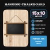 VersaChalk Hanging Chalkboard and 10pc Classic Fine Tip Chalk Markers Kit - 2 of 4
