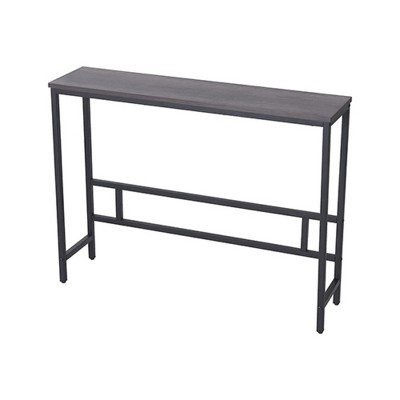 Vtec Trading Dark Gray Modern Industrial Console Table