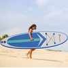 Soozier Inflatable Stand Up Paddle Board Ultra-Light Yoga SUP with Non-Slip Deck Pad, Premium Accessories, Safety Leash and Hand Pump - 3 of 4