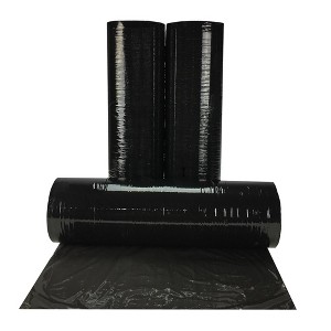 UOFFICE Color Stretch Wrap 18" x 1500' x 80G, 4 Rls/Cs Hand Wrap Cast Black - 1 of 4