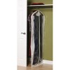 Gown Protector Bag, Durable and Breathable Canvas, Clear Front, Full-Length Zipper - 2 of 3