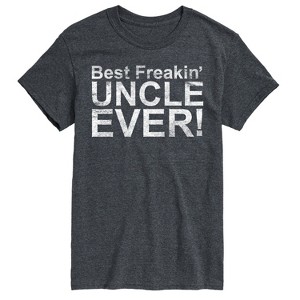 Men's - Instant Message - Best Freakin Uncle Ever Short Sleeve Graphic T-Shirt - 1 of 4
