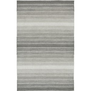 5' X 8'  Wool Striped Hand Woven Area Rug - 1 of 4