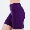 Calypsa Women's Chlorine Resistant High Waisted Mid-Thigh Swim Shorts - 3 of 4