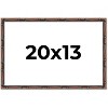 PosterPalooza | 20x13 Thin Bamboo Picture Frame, UV Acrylic, 2 Finishes - Gold and Brown - 2 of 4