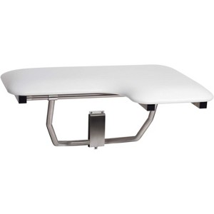 Seachrome Padded Cushion Wall Mount Folding Left-Handed Transfer Bench Shower Seat, ADA Compliant - 1 of 1