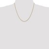 Black Bow Jewelry 1.4mm, 14k Yellow Gold, Singapore Chain Necklace - 2 of 4