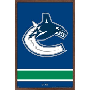 Trends International NHL Vancouver Canucks - Logo 21 Framed Wall Poster Prints - 1 of 4