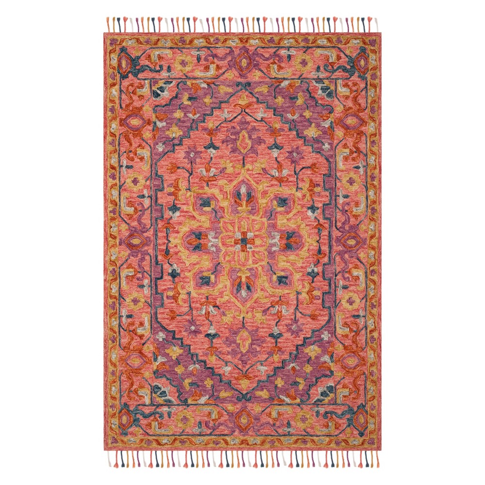 2'x3' Medallion Tufted Accent Rug Pink/Violet - Safavieh