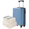 20" Hardshell Carry-On Luggage with 2 Packing Cubes & Spinner Wheels & TSA Lock, Lightweight ABS Suitcase - ModernLuxe - 2 of 4