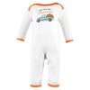 Hudson Baby Unisex Baby Cotton Coveralls, Pumpkin Truck - 3 of 4