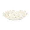 Cheung's Khilov Flower White & Gold Round Cast Iron Dish - 2 of 4