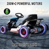 Go Kart for Kids, 24V Drift Kart with 2X200W Strong Motor, 7AH Big Battery, Electric Pedals - 4 of 4