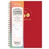 Blue Sky 5"x8" Weekly/Monthly Wirebound Planner Solid Cherry Harvest Red - 3 of 4