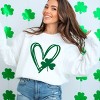 Simply Sage Market Hand Drawn Heart With Shamrock Sweatshirt - 2 of 4
