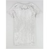 bar III Womens Textured Metallic Basic T-Shirt - 2 of 2