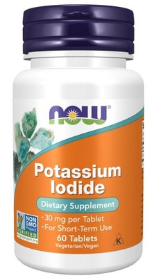 Potassium Iodide 30mg by Now Foods  -  60 Tablet
