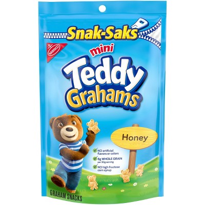 Teddy Grahams Honey Graham Snacks Snack-Sak - 8oz