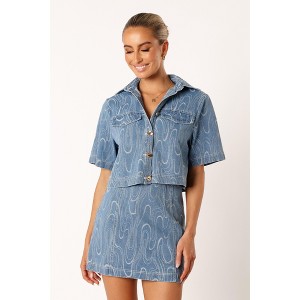 Petal and Pup Tammy Two Piece Set - Blue Denim 4 - 1 of 4