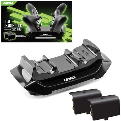 KMD Compatible with Xbox One Dual Charge Dock Bundle