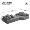 Oversized 103.5" Boucle Foam-Filled Modular Sectional Sofa, 2-Piece Free Combination, No Assembly Required - 2 of 4