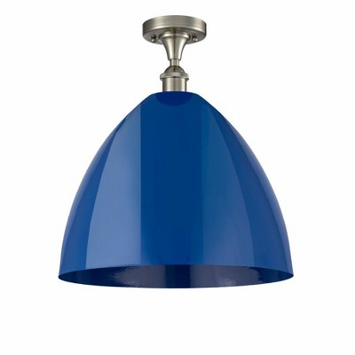 Plymouth Dome - 1 Light Semi-Flush Mount In Industrial Style-18.75 Inches Tall and 16 Inches Wide