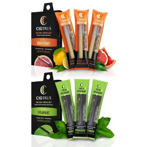 Cigtrus Oral Fixation Flavored Air Inhaler, Natural Habit Replacement, Stress Relief, 6 Pack - 1 of 4