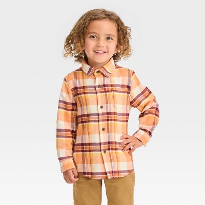 Toddler Boys' Long Sleeve Flannel Shirt - Cat & Jack™