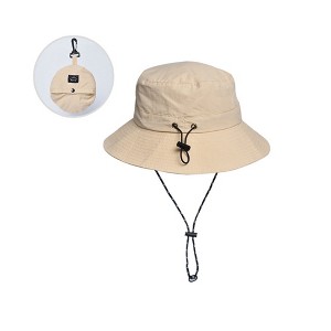 Anna-Kaci Water-Resistant Packable Bucket Hat with Adjustable Chin Strap Quick-Dry Fabric for Beach Hiking Camping and Outdoor Travel - 1 of 4