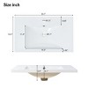 30" Modern Bathroom Vanity with Sink, Wood Frame Cabinet with Double Doors, Spacious Storage Solution for Compact Bathrooms – The Pop Home - 4 of 4