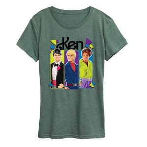 Women's - Barbie - Ken Group Short Sleeve Graphic T-Shirt - 1 of 4