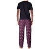 SLEEPHERO Men’s Pajama Set 2 Piece PJ with Crew Neck Tee and Pants - 3 of 4