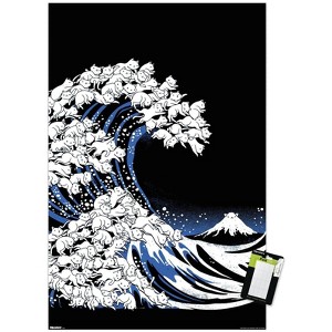 Trends International Tobe Fonseca - Kanagawa Cat Wave Unframed Wall Poster Prints - 1 of 4