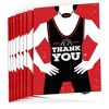 Big Dot of Happiness Own the Mat - Wrestling - Birthday Party or Wrestler Party Thank You Cards (8 Count) - 2 of 4