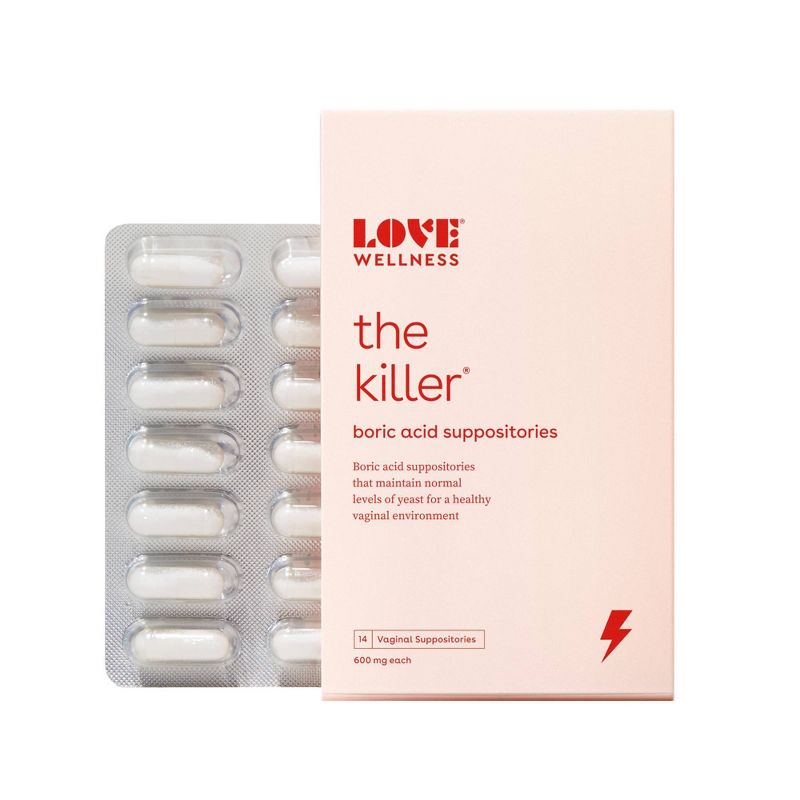Love Wellness The Killer Boric Acid Suppositories - 14ct, 3 of 9