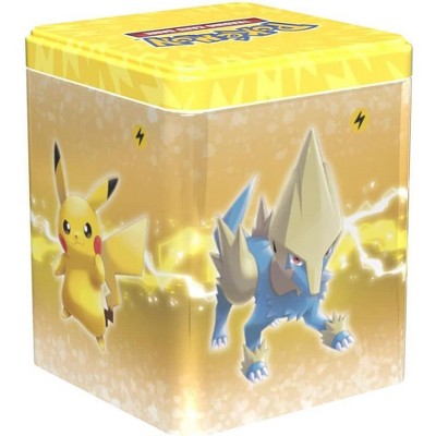 Pokemon TCG: Lightning Stacking Tin (3 Booster Packs & Coin)