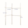 SEVOBAL Freestanding Coat Racks Double Tier Adjustable Garment Rack Heavy Duty Closet System for Versatile Indoor, White, 92.8"*3"*122" - 4 of 4