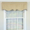 RLF Home 100% Cotton Diamonds Regal  Fully lined Windows Rod Pocket Valance 50" x 17"  Green - 2 of 4