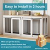 Large Dog Crate Furniture, 71" Wooden Dog Kennel for 2 Dogs, Heavy Duty Furniture Style Dog House - 4 of 4