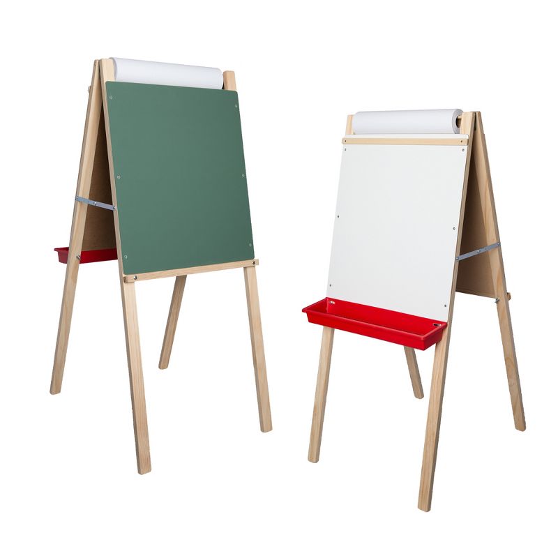 Crestline Products Child's Deluxe Double Easel, Green Chalkboard/Dry Erase Board, 44" T x 19" W, 4 of 6
