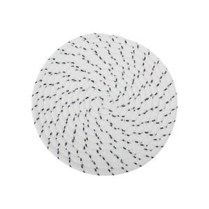 Unique Bargains Trivet Round Rope Woven Mat Cotton Non-woven Fabric 7.87"x7.87"x0.31" - 1 of 3