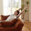 Dolonm 49.2 in. Oversized Corduroy Chaise Lounge Modern Sleeper Sofa for Living Room & Office - 4 of 4