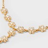 Crystal Flower Y-Necklace - Wild Fable™ Gold: Recycled Zinc, Lobster Claw Clasp, 16" Length - 4 of 4