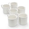 Elama Aspin 12 Piece 2.5 Ounce Porcelain Espresso Cup Set in White with Saucers - 4 of 4
